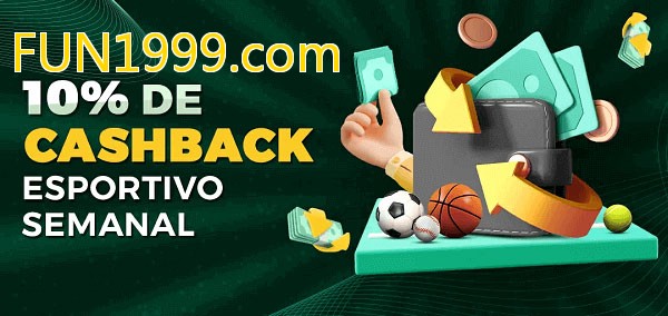 10% de bônus de cashback na FUN1999.com